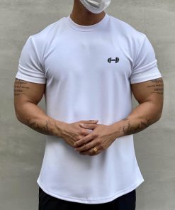 Mens Muscle Fit T Shirt For Bodybuilders