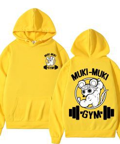 Japanese Muki Muki Demon Slayer Pump Cover Gym Hoodie