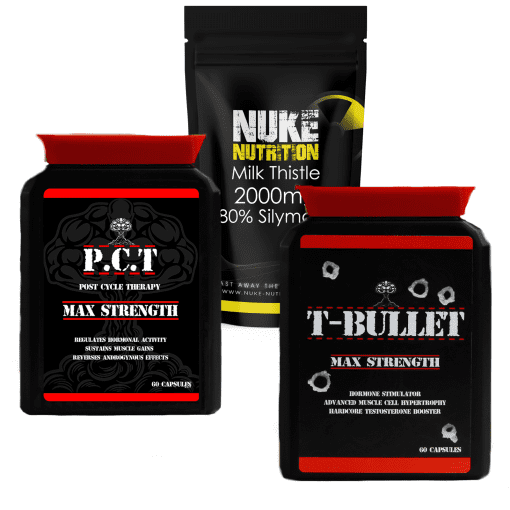 Testosterone Booster Anabolic Stack - Nuke Nutrition T Bullets 100% Research-Backed