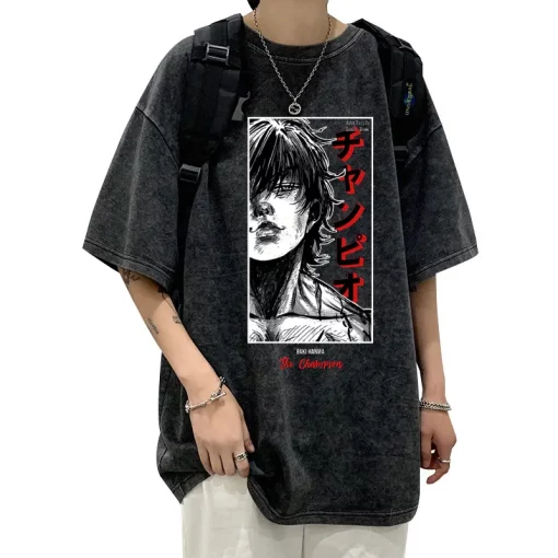 Gym Anime T Shirt Pump Cover Baki Hanma