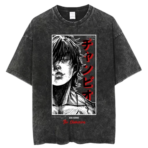 Gym Anime T Shirt Pump Cover Baki Hanma