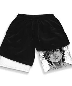 Men'S Anime Gym Shorts - Baki Hanma