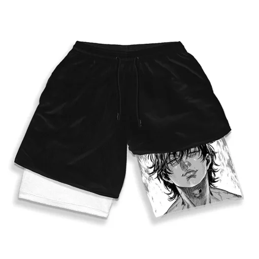 Men'S Anime Gym Shorts - Baki Hanma