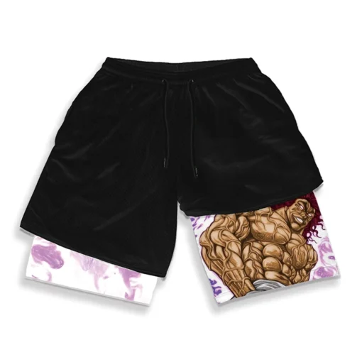 Men'S Anime Gym Shorts - Baki Hanma