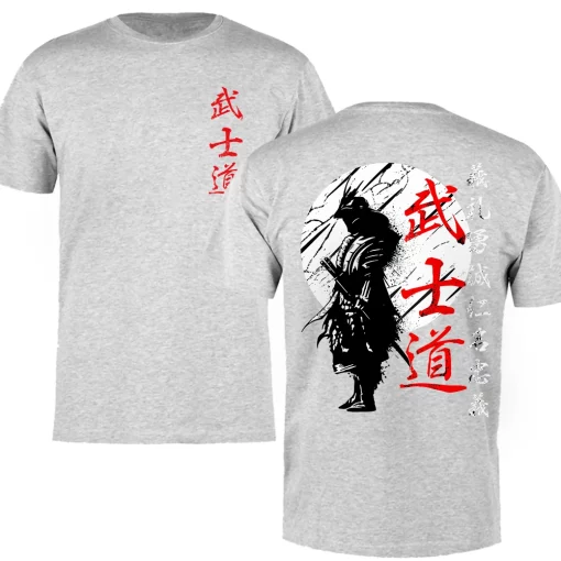 Samurai T Shirt Oversized Pump Cover For Gym