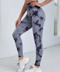 Tie Dye Push Up Workout Leggings For Women