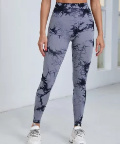 Tie Dye Push Up Workout Leggings For Women