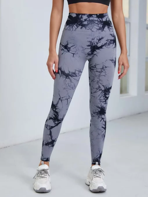 Tie Dye Push Up Workout Leggings For Women