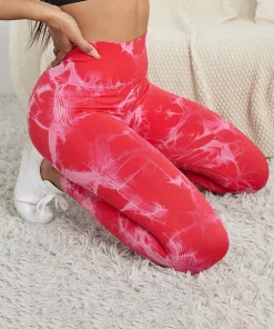 Tie Dye Leggings Womens Cosmic High Waist Yoga Pants