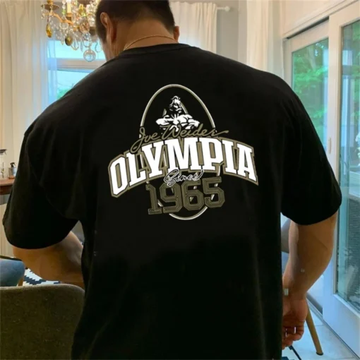 Joe Weider'S 1965 Mr Olympia T Shirt Pump Cover - Gym Clothing