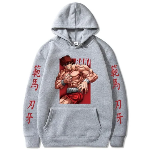 Baki Hanma Yujiro Gym Anime Hoodie Pump Cover