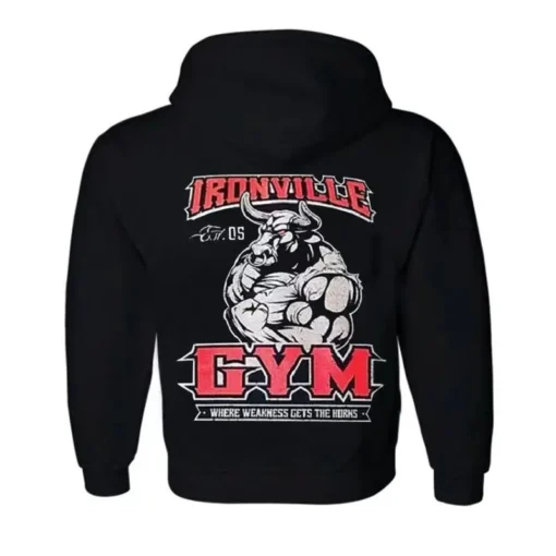 Ironville Gym Bodybuilding Hoodie - Gorilla Print And Various Designs