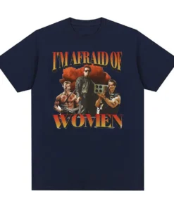 The Terminator - I'M Afraid Of Women Gym Retro T Shirt 100% Cotton