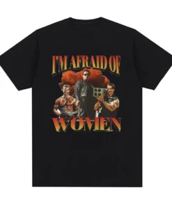 The Terminator - I'm Afraid of Women Gym Retro T Shirt 100% Cotton