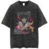 Oversized Washed Jujutsu Kaisen Anime T Shirt Pump Cover 100% Cotton