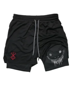 Mens Gym Anime Shorts Berserk