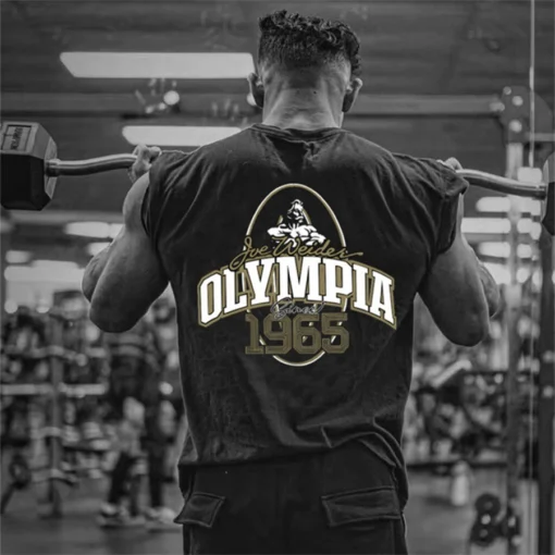 Joe Weider'S 1965 Mr Olympia T Shirt Pump Cover - Gym Clothing