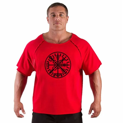 Viking Gym T-Shirt - Ripped Shoulders Pump Cover