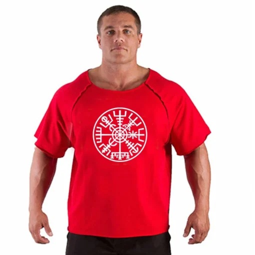 Viking Gym T-Shirt - Ripped Shoulders Pump Cover