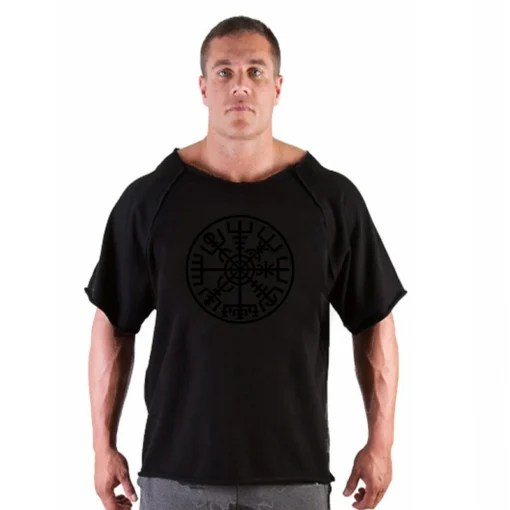 Viking Gym T-Shirt - Ripped Shoulders Pump Cover