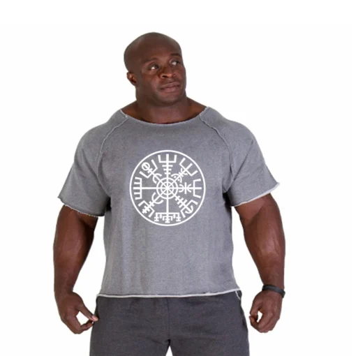 Viking Gym T-Shirt - Ripped Shoulders Pump Cover