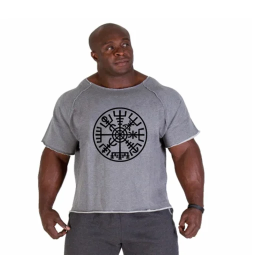 Viking Gym T-Shirt - Ripped Shoulders Pump Cover