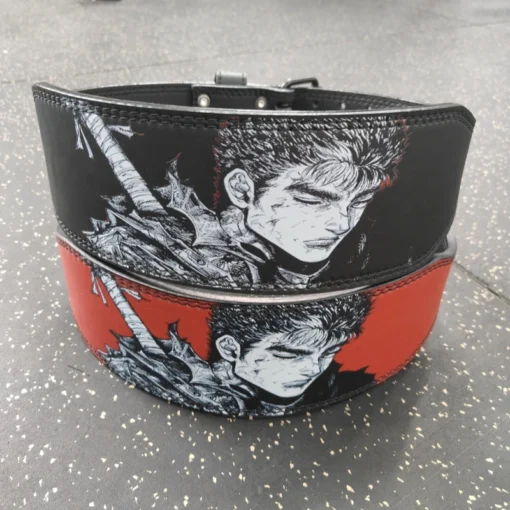 Old School Weightlifting Belt Berserk Anime Design - Gym Workout Weightlifting Belt For Men And Women