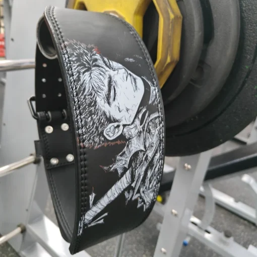 Old School Weightlifting Belt Berserk Anime Design - Gym Workout Weightlifting Belt For Men And Women