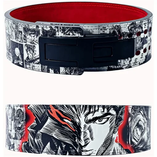 Anime Theme Berserk Gym Belt Lever Clasp - Heavy Duty Powerlifting And Weightlifting