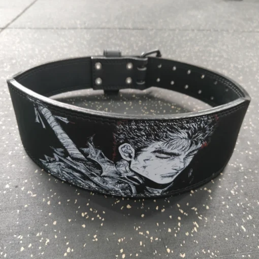 Old School Weightlifting Belt Berserk Anime Design - Gym Workout Weightlifting Belt For Men And Women