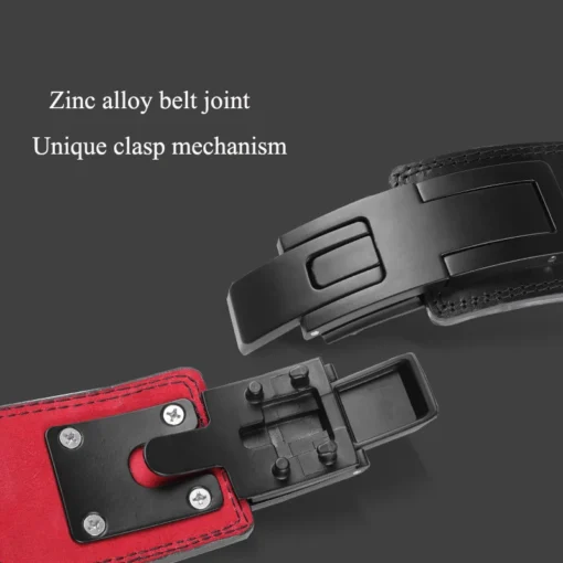 Powerlifting Belt With Lever Clasp: Heavy-Duty Weightlifting Gear For Maximum Support