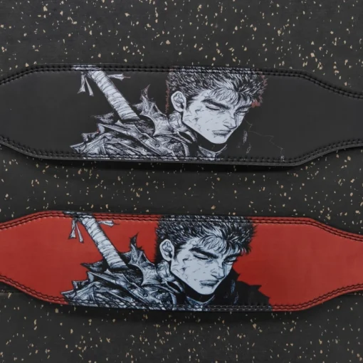 Old School Weightlifting Belt Berserk Anime Design - Gym Workout Weightlifting Belt For Men And Women