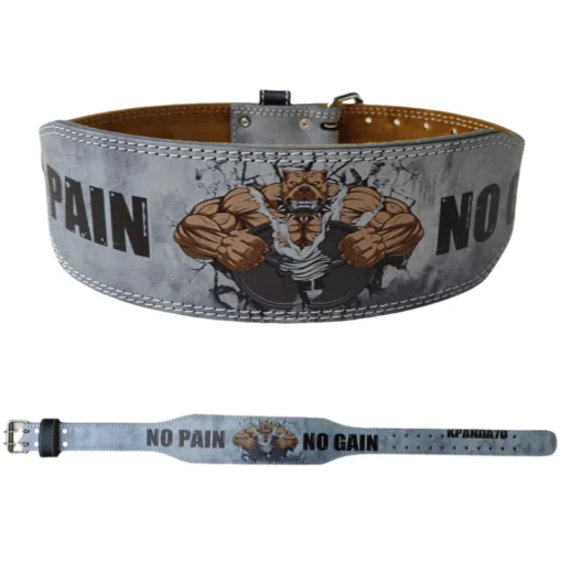 No Pain No Gain Weightlifting Belt For Powerlifting &Amp; Heavy Duty Workout