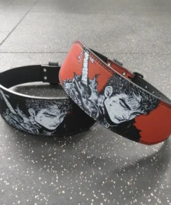 Old School Weightlifting Belt Berserk Anime Design - Gym Workout Weightlifting Belt For Men And Women