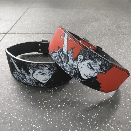 Old School Weightlifting Belt Berserk Anime Design - Gym Workout Weightlifting Belt For Men And Women