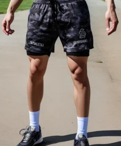 Quick Dry Muscle Fit Mens Gym Shorts