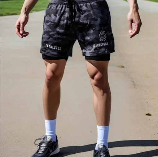 Quick Dry Muscle Fit Mens Gym Shorts