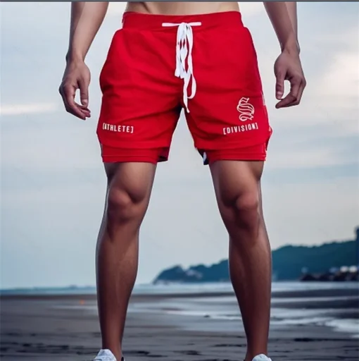 Quick Dry Muscle Fit Mens Gym Shorts