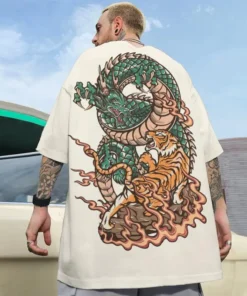 Dragon T Shirt Graphic Yakuza Style Fashion Pump Cover