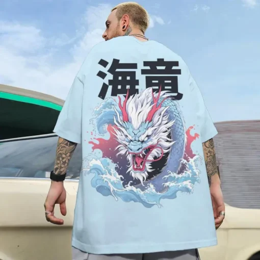 Dragon T Shirt Graphic Yakuza Style Fashion Pump Cover