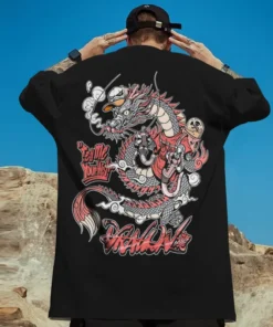 Dragon T Shirt Graphic Yakuza Style Fashion Pump Cover