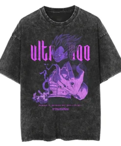 Dragon Ball Gym T-Shirt – Vintage Washed Oversized Anime Workout Tee | Super Saiyan Fitness Streetwear