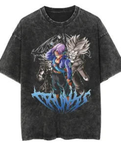 Dragon Ball Gym T-Shirt – Vintage Washed Oversized Anime Workout Tee | Super Saiyan Fitness Streetwear