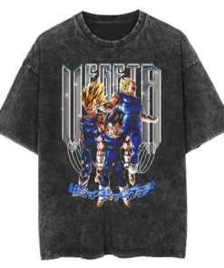 Dragon Ball Gym T-Shirt – Vintage Washed Oversized Anime Workout Tee | Super Saiyan Fitness Streetwear