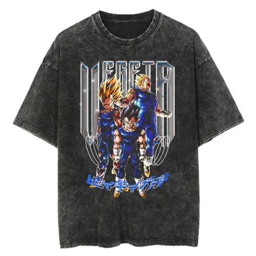 Dragon Ball Gym T-Shirt – Vintage Washed Oversized Anime Workout Tee | Super Saiyan Fitness Streetwear - Image 11