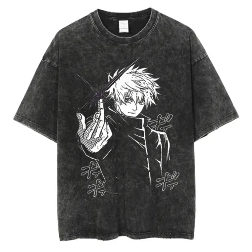 Jujutsu Kaisen  Washed Gym Pump Cover - 100% Cotton Vintage Streetwear - Image 7
