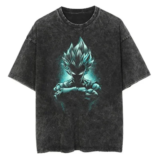 Dragon Ball Gym T-Shirt – Vintage Washed Oversized Anime Workout Tee | Super Saiyan Fitness Streetwear - Image 17