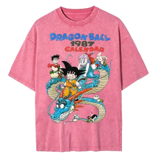 Dragon Ball Gym T-Shirt – Vintage Washed Oversized Anime Workout Tee | Super Saiyan Fitness Streetwear - Image 7