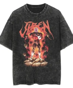 Dragon Ball Gym T-Shirt – Vintage Washed Oversized Anime Workout Tee | Super Saiyan Fitness Streetwear