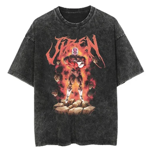 Dragon Ball Gym T-Shirt – Vintage Washed Oversized Anime Workout Tee | Super Saiyan Fitness Streetwear - Image 10